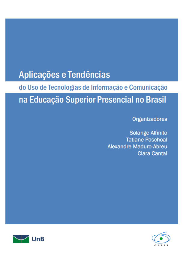 Capa para Aplicações e tendências do uso de tecnologias de informação e comunicação na educação superior presencial no Brasil