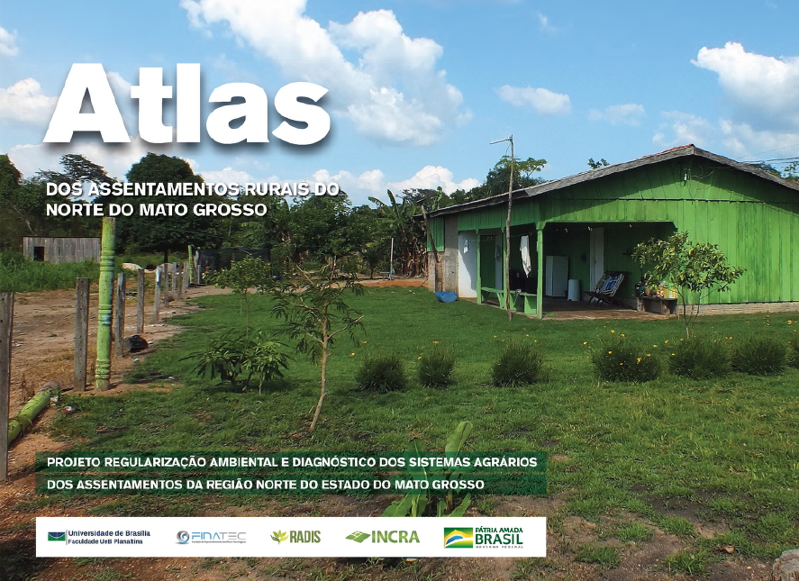 Capa para Atlas dos assentamentos rurais do Norte do Mato Grosso